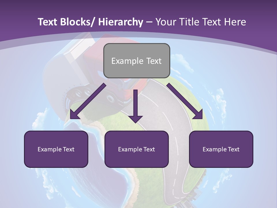 Truck Background Coast PowerPoint Template