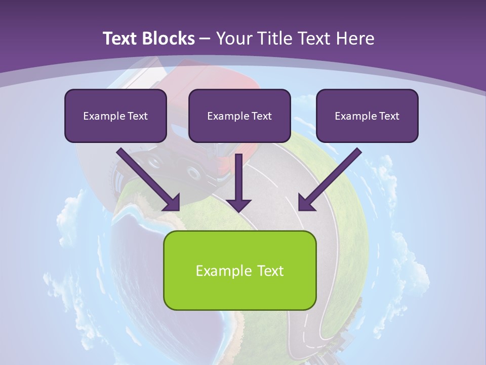 Truck Background Coast PowerPoint Template