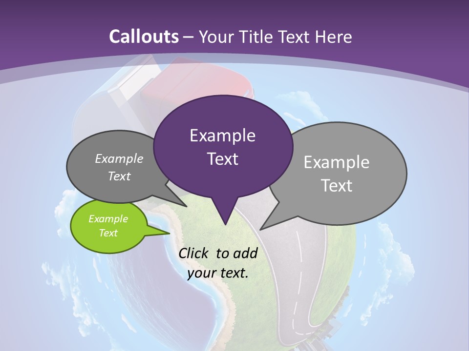 Truck Background Coast PowerPoint Template