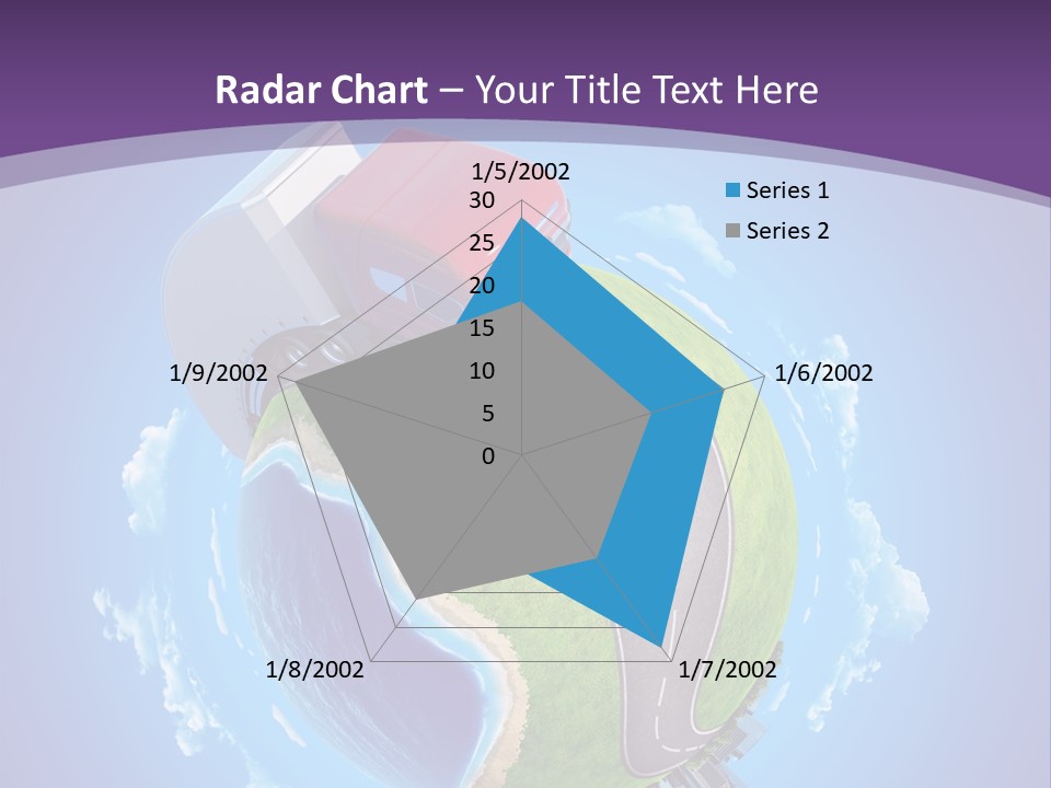 Truck Background Coast PowerPoint Template