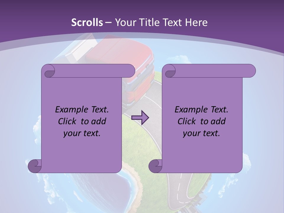 Truck Background Coast PowerPoint Template
