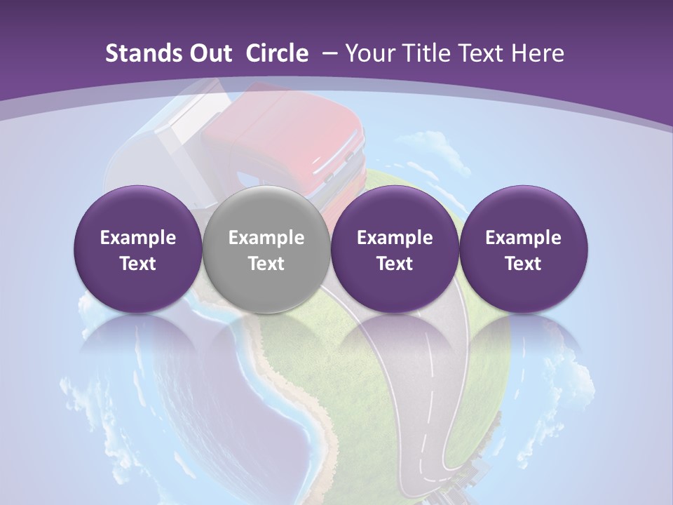 Truck Background Coast PowerPoint Template