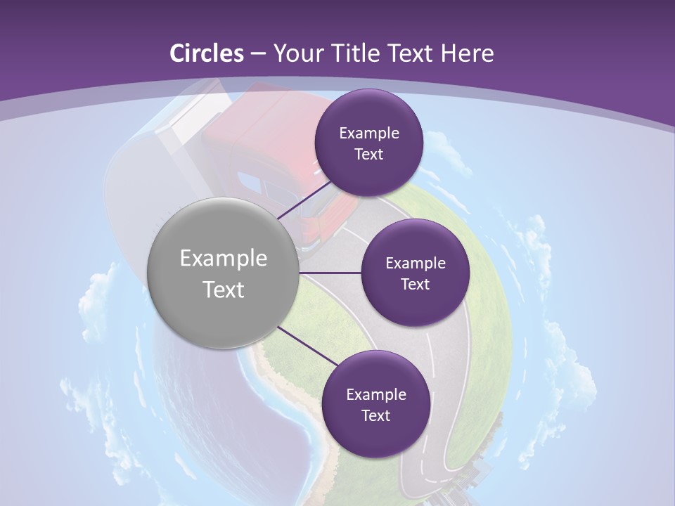 Truck Background Coast PowerPoint Template