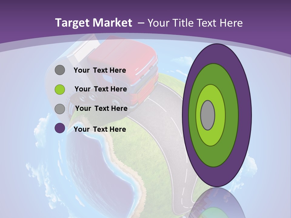 Truck Background Coast PowerPoint Template