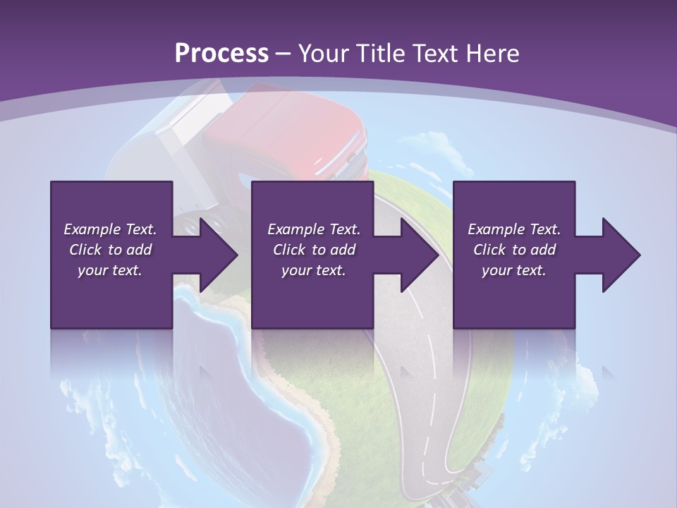 Truck Background Coast PowerPoint Template