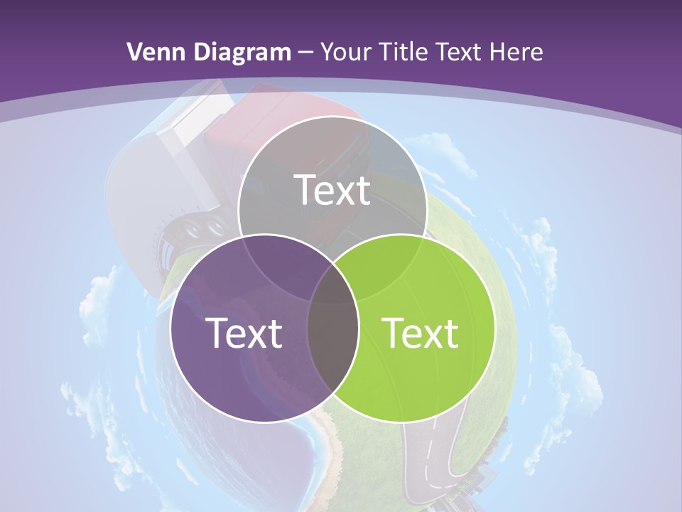 Truck Background Coast PowerPoint Template