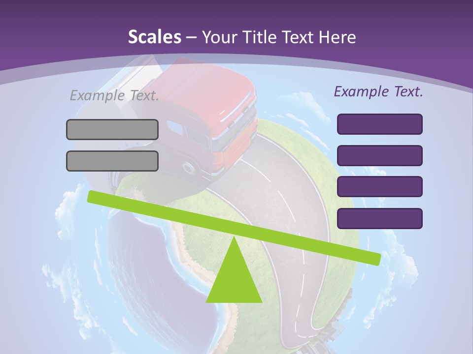 Truck Background Coast PowerPoint Template