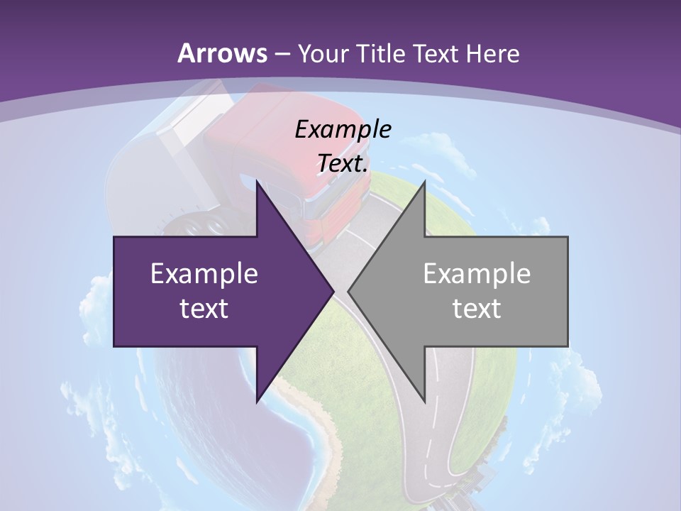 Truck Background Coast PowerPoint Template