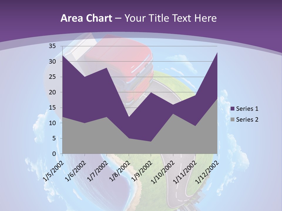 Truck Background Coast PowerPoint Template