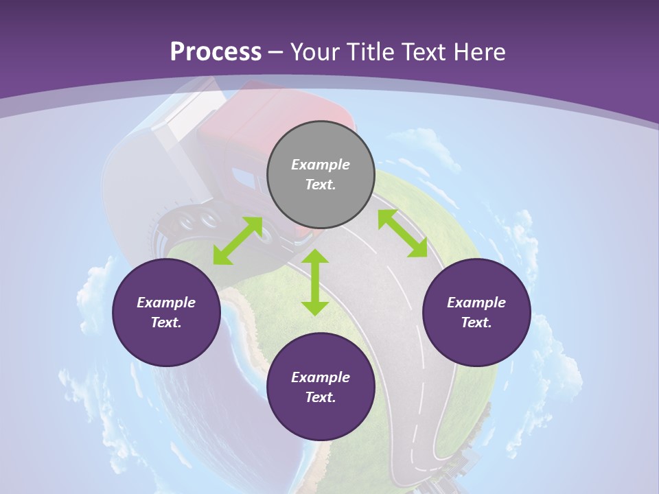 Truck Background Coast PowerPoint Template