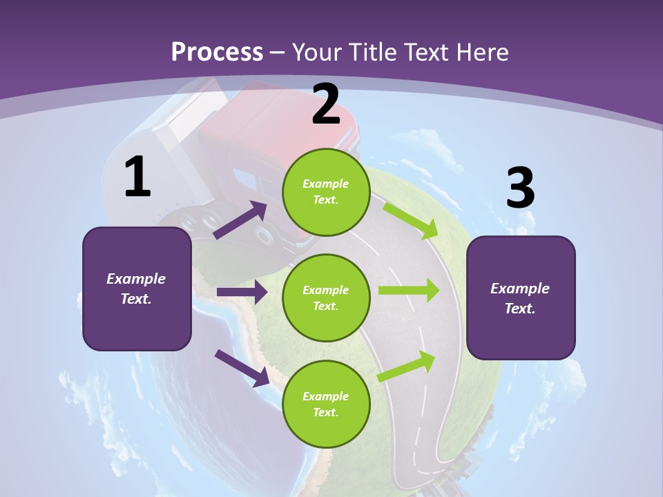Truck Background Coast PowerPoint Template