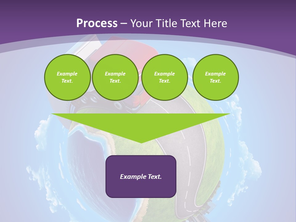Truck Background Coast PowerPoint Template