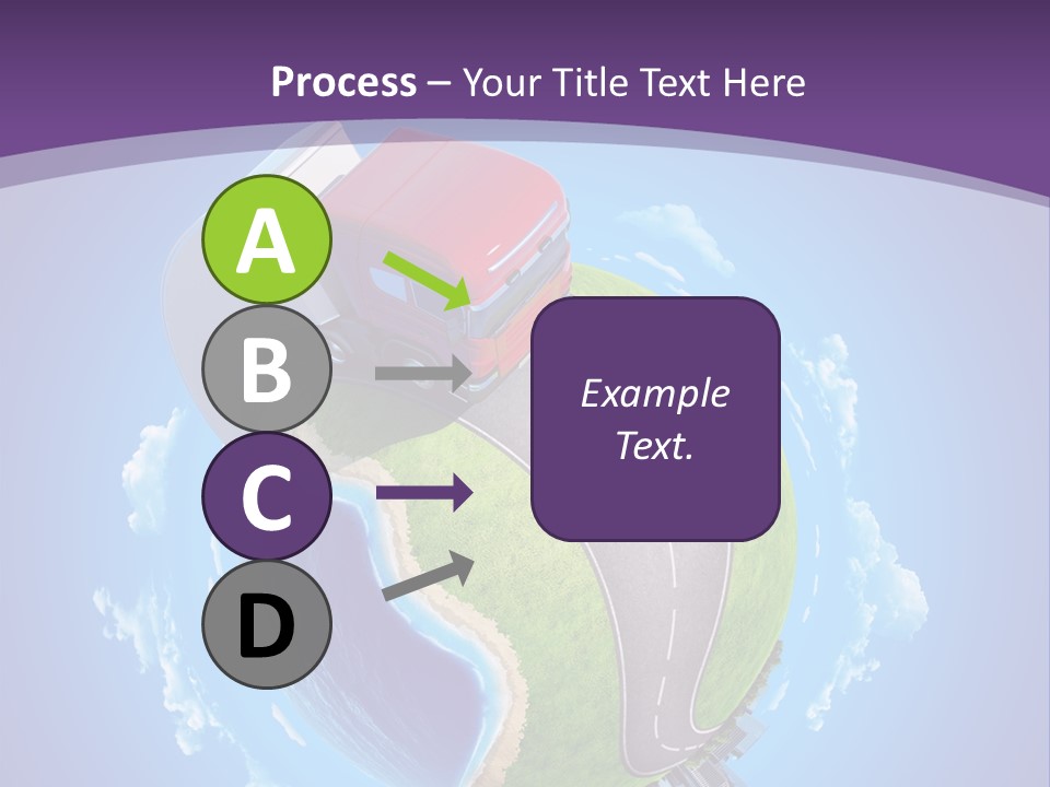 Truck Background Coast PowerPoint Template