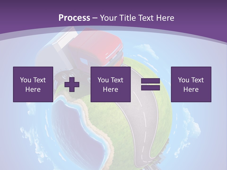 Truck Background Coast PowerPoint Template