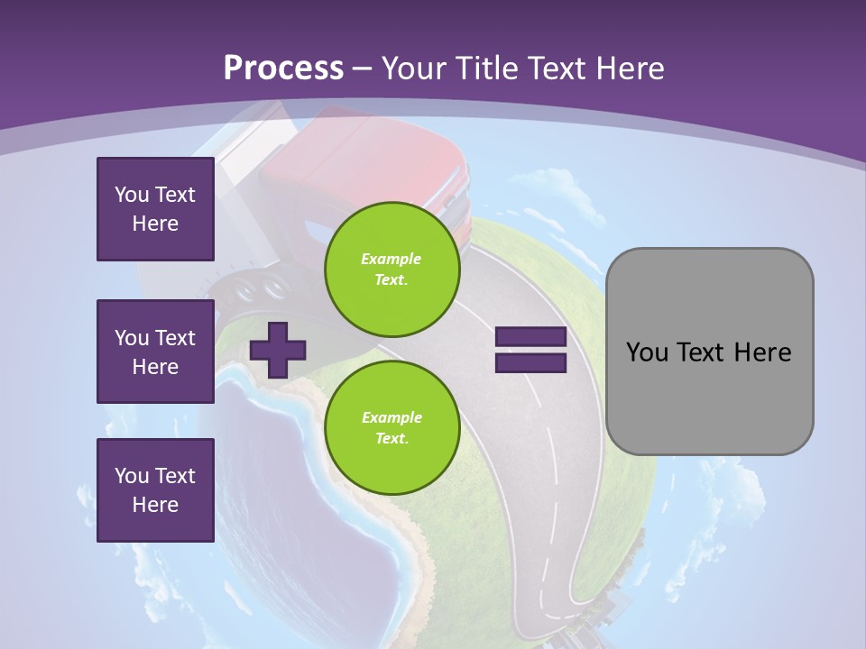 Truck Background Coast PowerPoint Template
