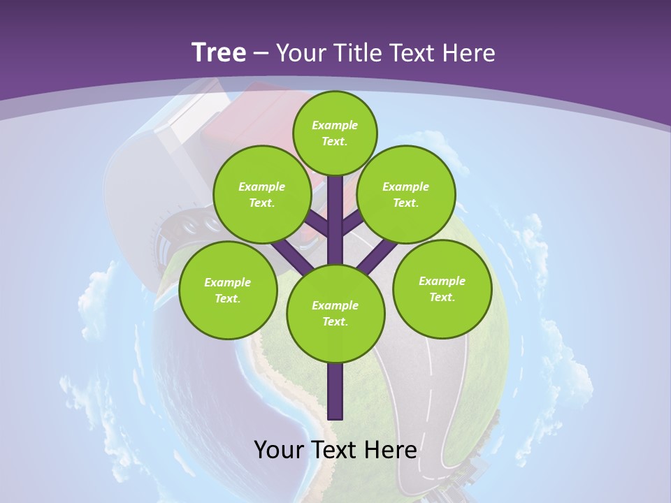 Truck Background Coast PowerPoint Template