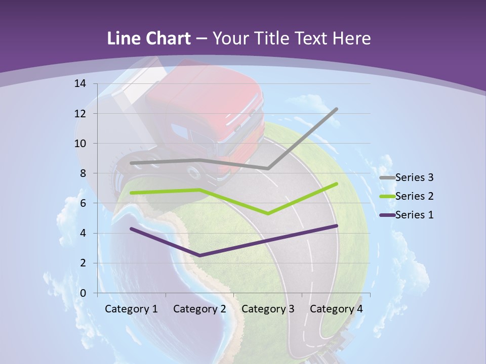 Truck Background Coast PowerPoint Template