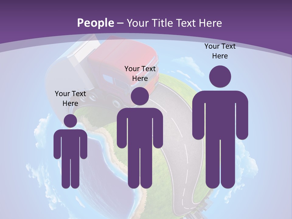 Truck Background Coast PowerPoint Template