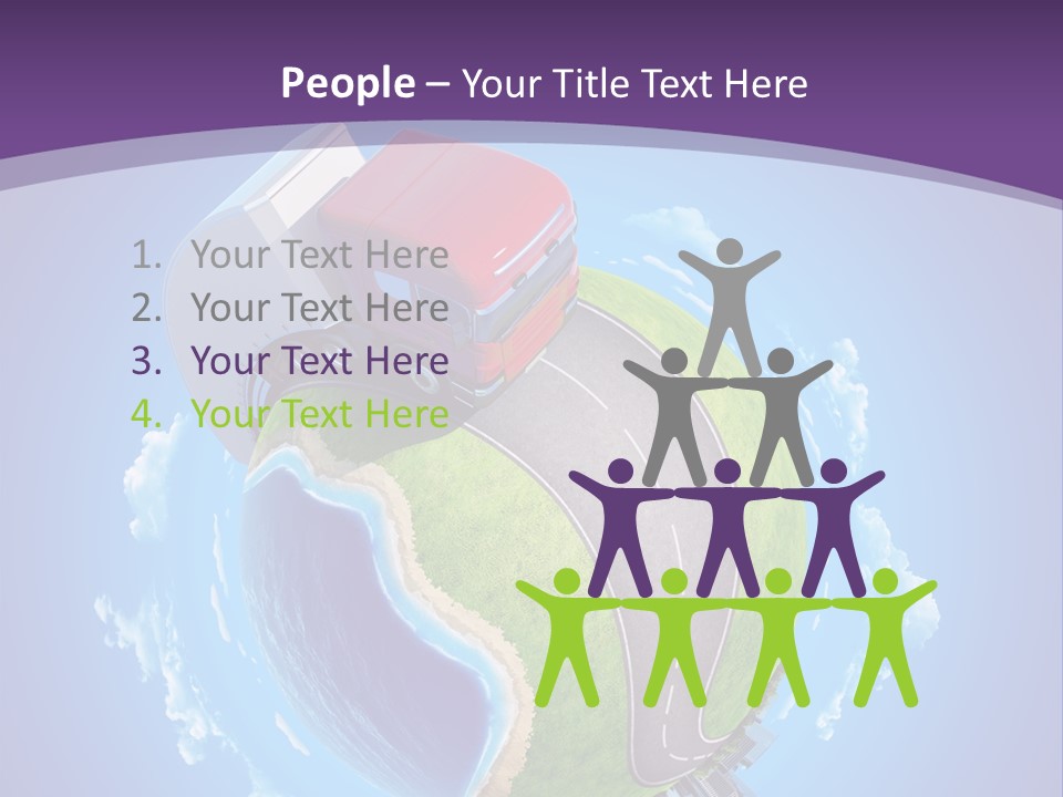 Truck Background Coast PowerPoint Template