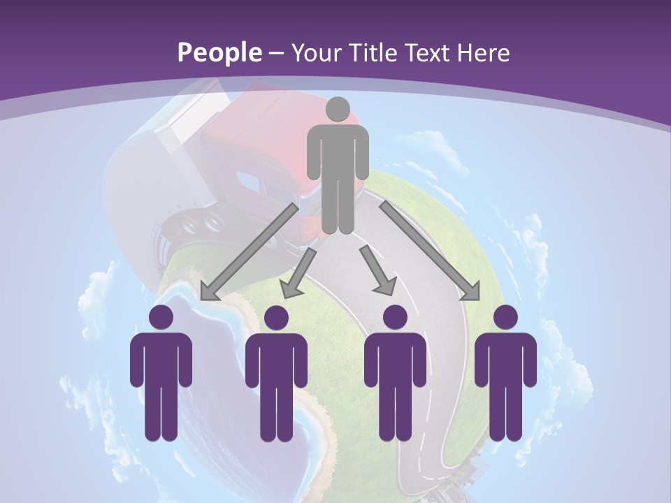 Truck Background Coast PowerPoint Template