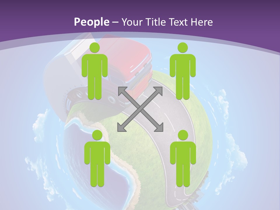 Truck Background Coast PowerPoint Template