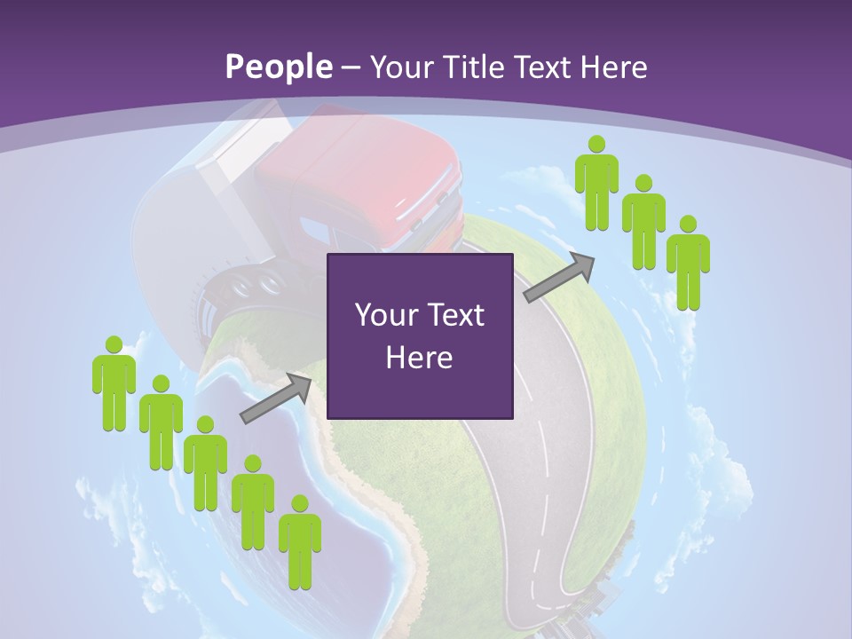 Truck Background Coast PowerPoint Template