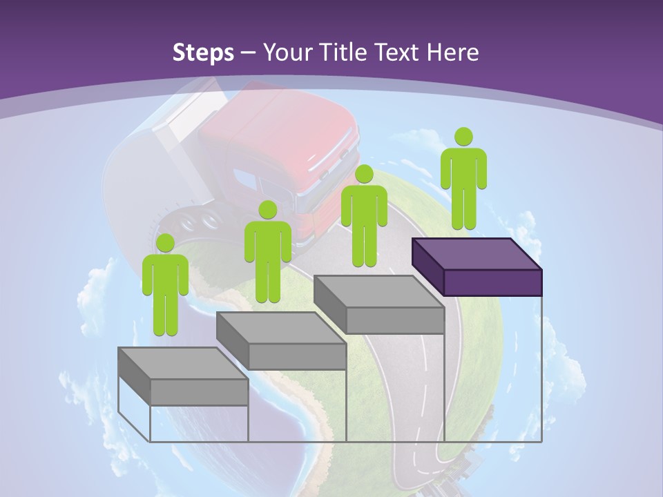 Truck Background Coast PowerPoint Template