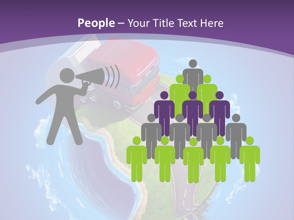 Truck Background Coast PowerPoint Template