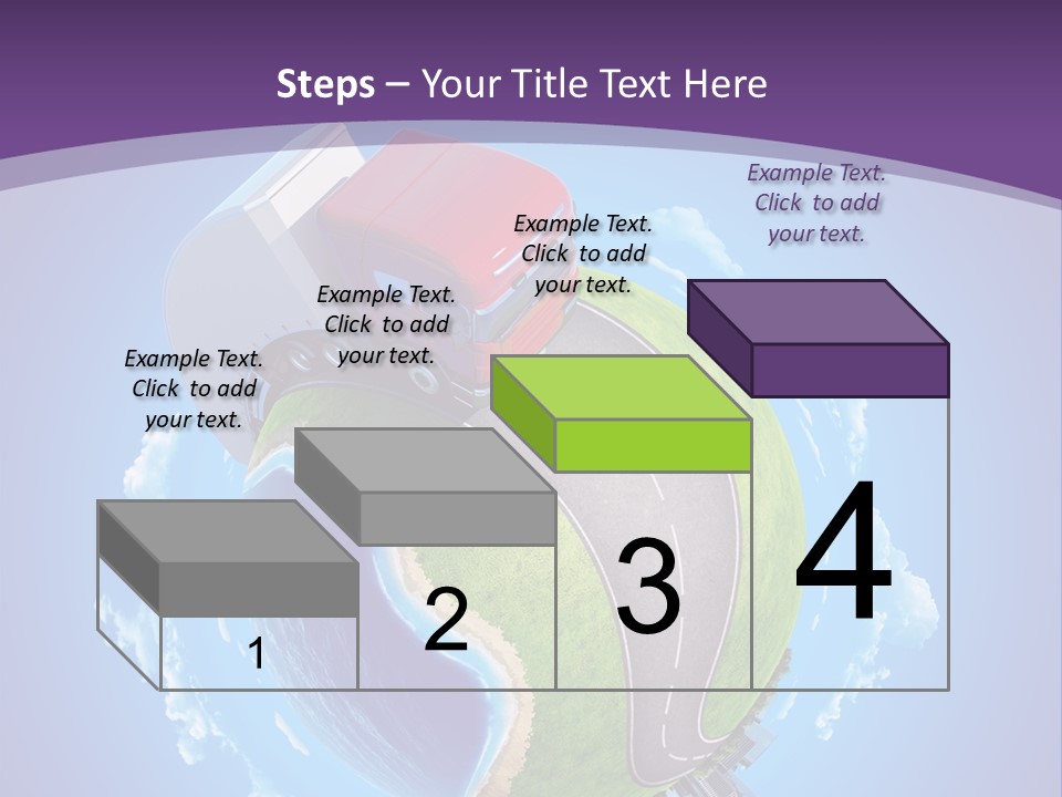Truck Background Coast PowerPoint Template