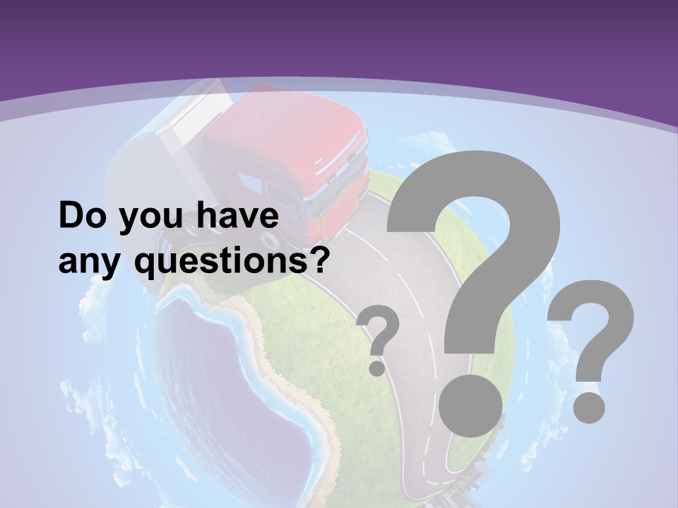 Truck Background Coast PowerPoint Template