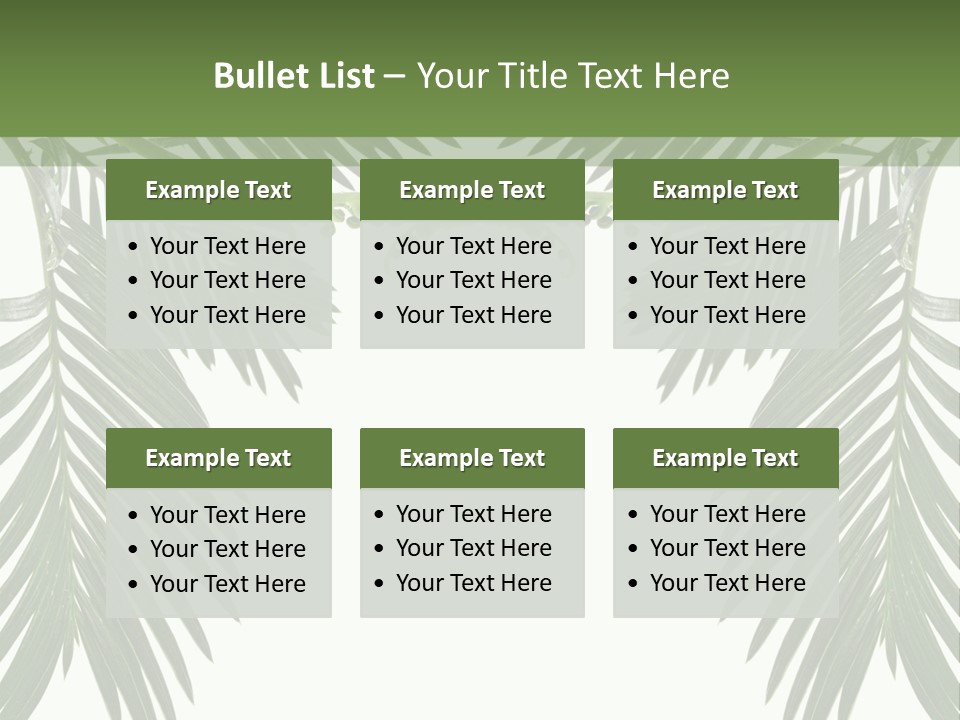 Stem Tropical Curve PowerPoint Template