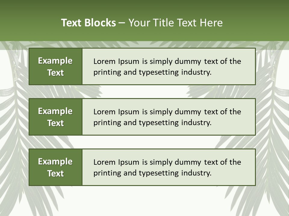 Stem Tropical Curve PowerPoint Template