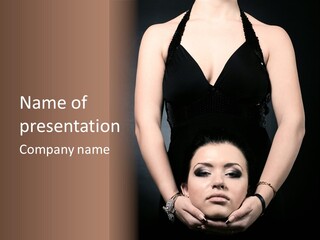 Woman Charm Person PowerPoint Template