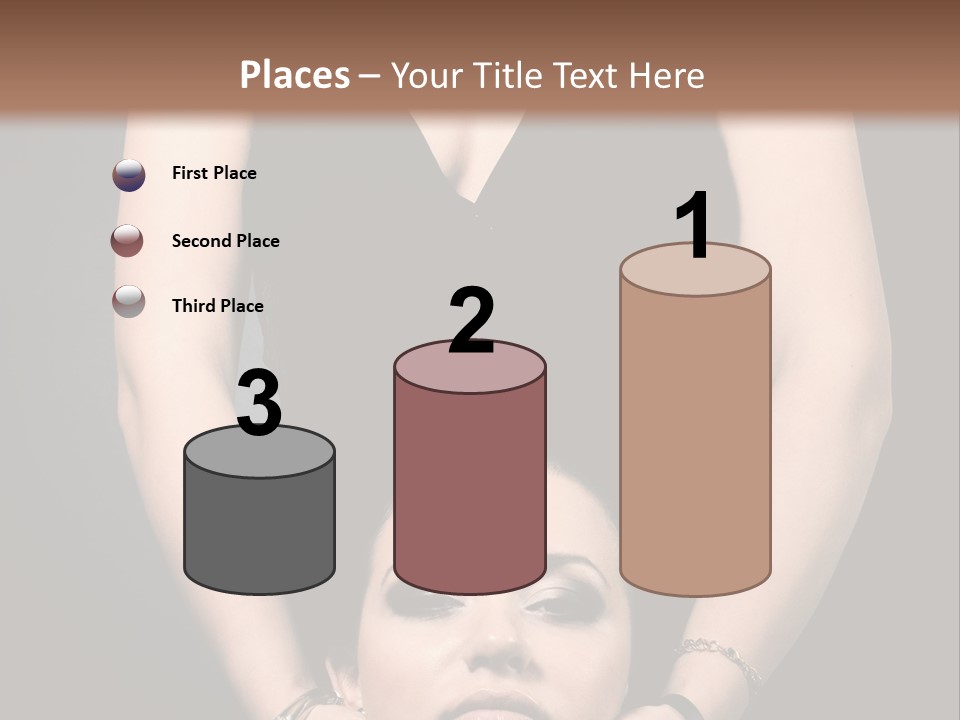 Woman Charm Person PowerPoint Template