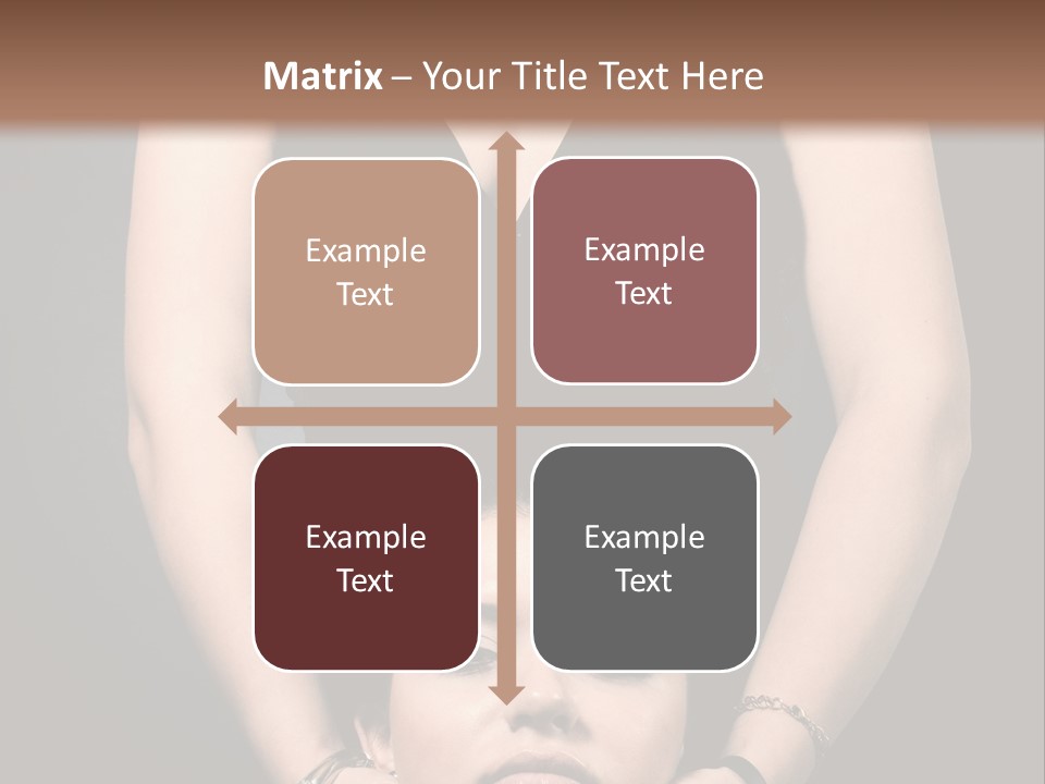 Woman Charm Person PowerPoint Template