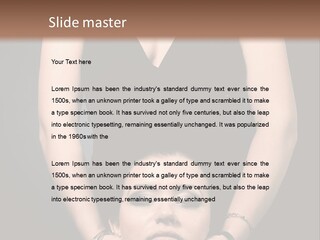 Woman Charm Person PowerPoint Template