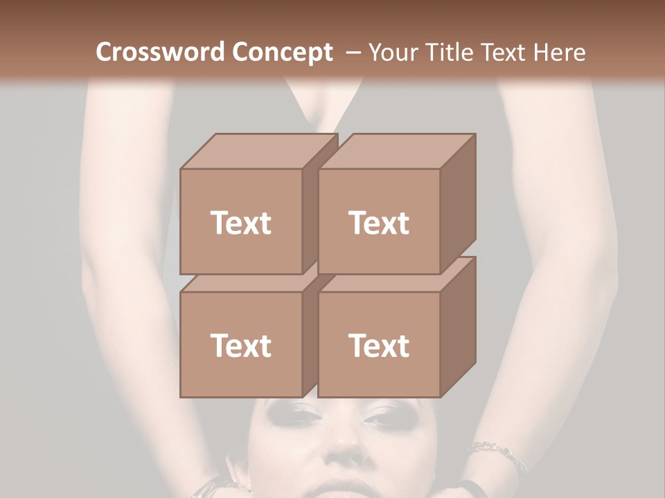 Woman Charm Person PowerPoint Template