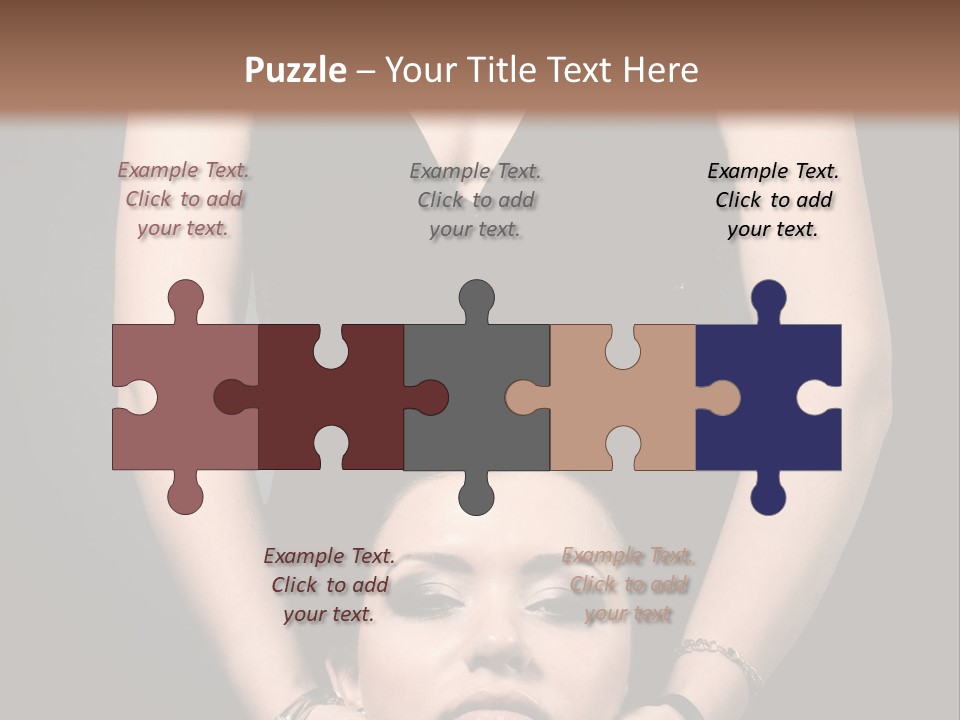 Woman Charm Person PowerPoint Template