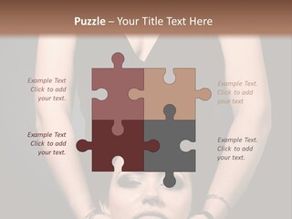 Woman Charm Person PowerPoint Template