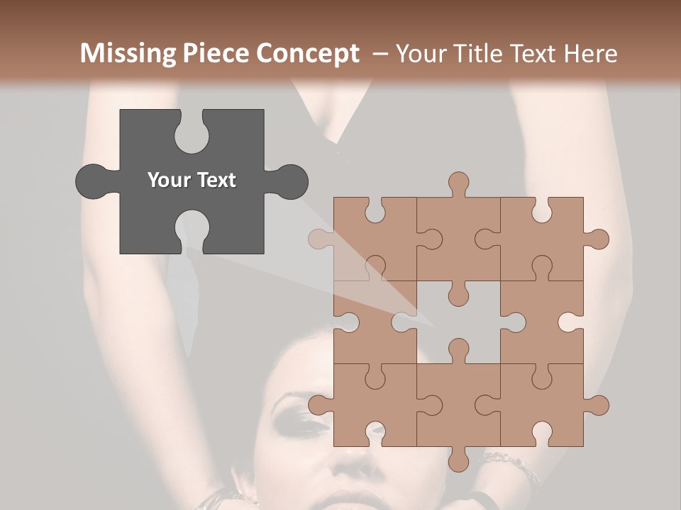 Woman Charm Person PowerPoint Template