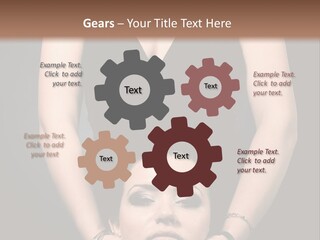 Woman Charm Person PowerPoint Template