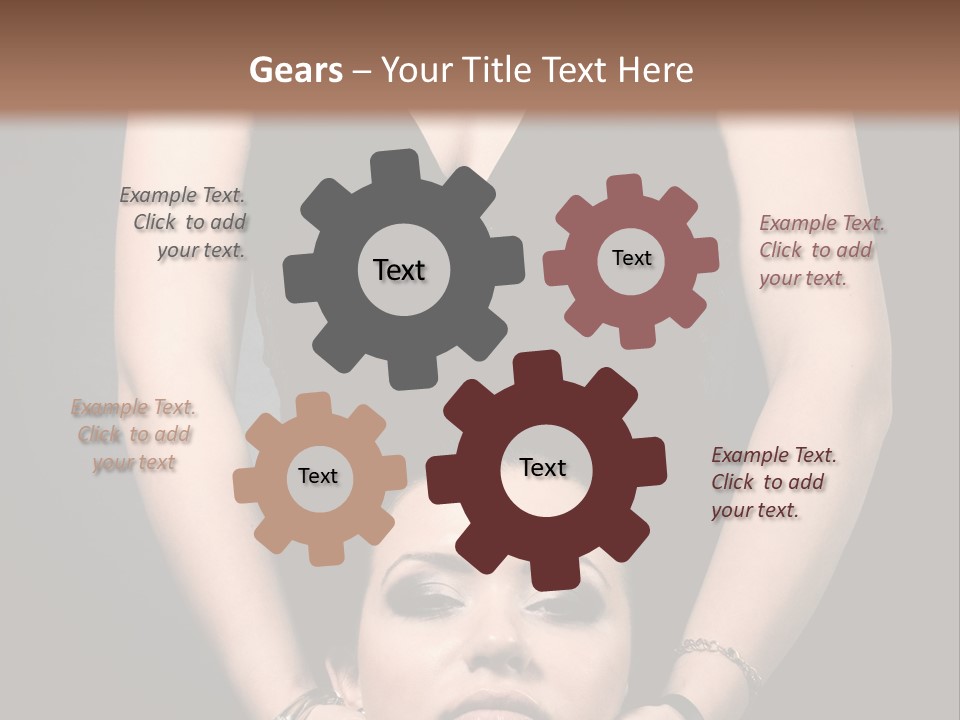 Woman Charm Person PowerPoint Template