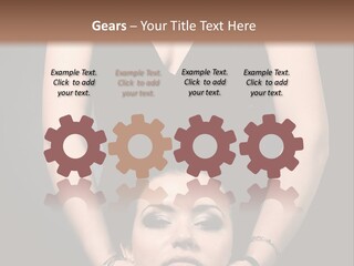 Woman Charm Person PowerPoint Template