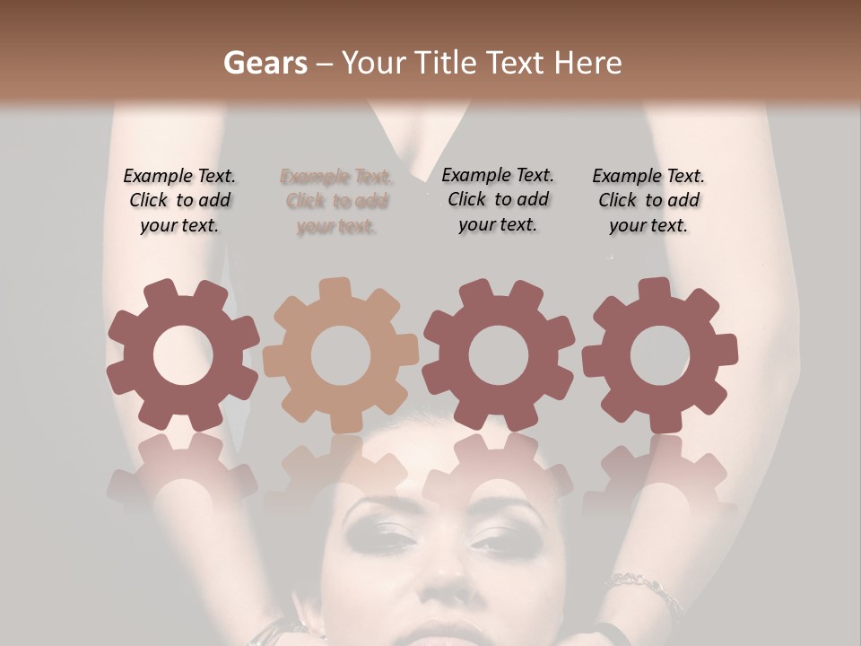 Woman Charm Person PowerPoint Template