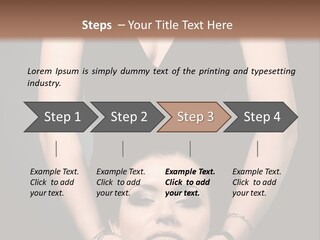 Woman Charm Person PowerPoint Template
