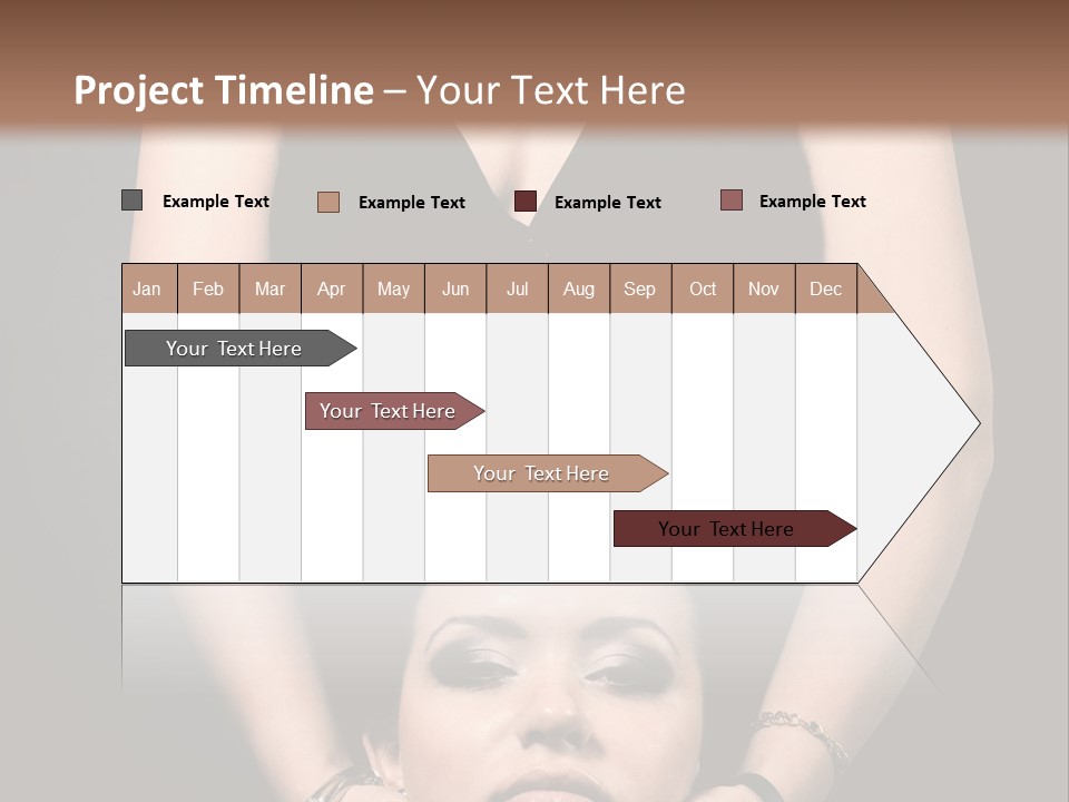 Woman Charm Person PowerPoint Template