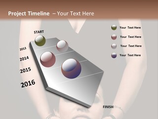 Woman Charm Person PowerPoint Template