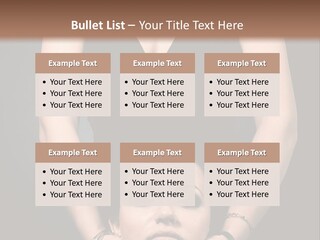Woman Charm Person PowerPoint Template