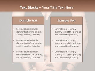 Woman Charm Person PowerPoint Template