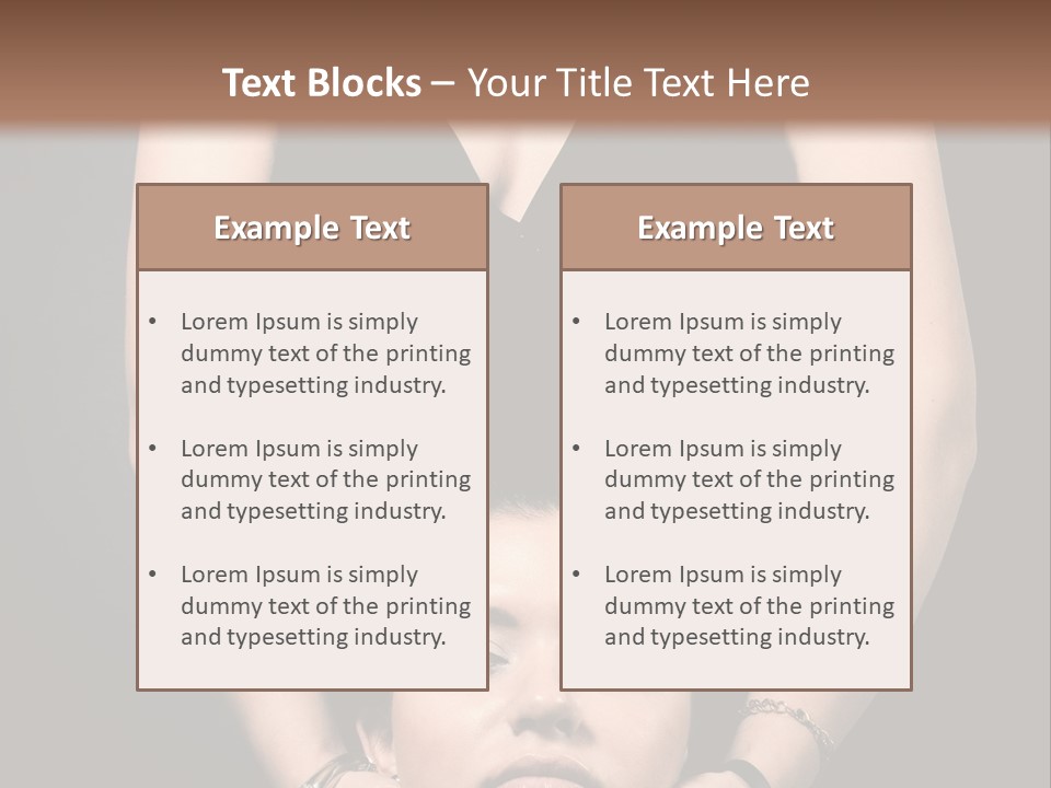 Woman Charm Person PowerPoint Template